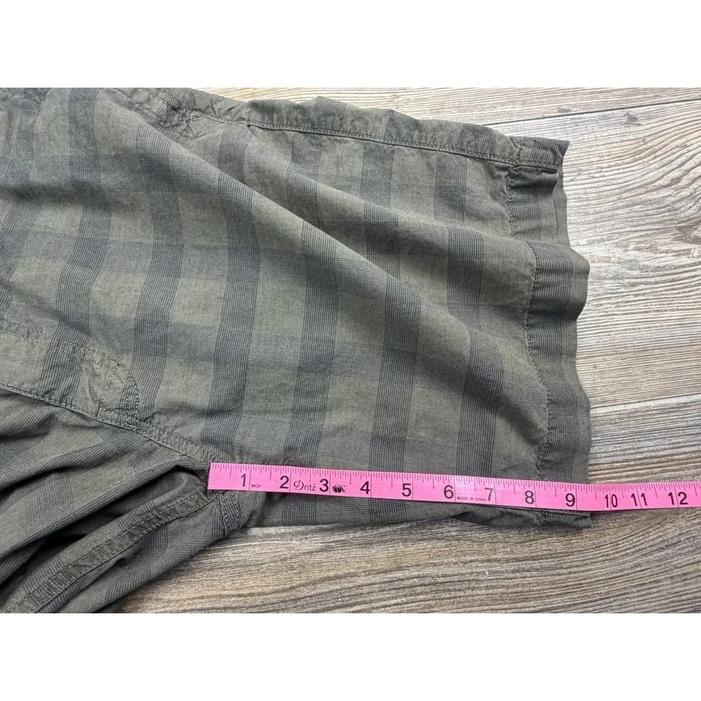 The North Face‎ Chino Shorts Mens Size 36 Green Plaid Gorpcore Hiking Outdoor